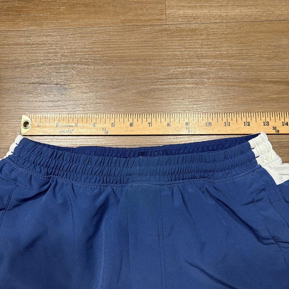Birddogs Mens LARGE Classic 7" Blue Lined Shorts Drawstring Boom Boomstick White - Picture 5 of 7